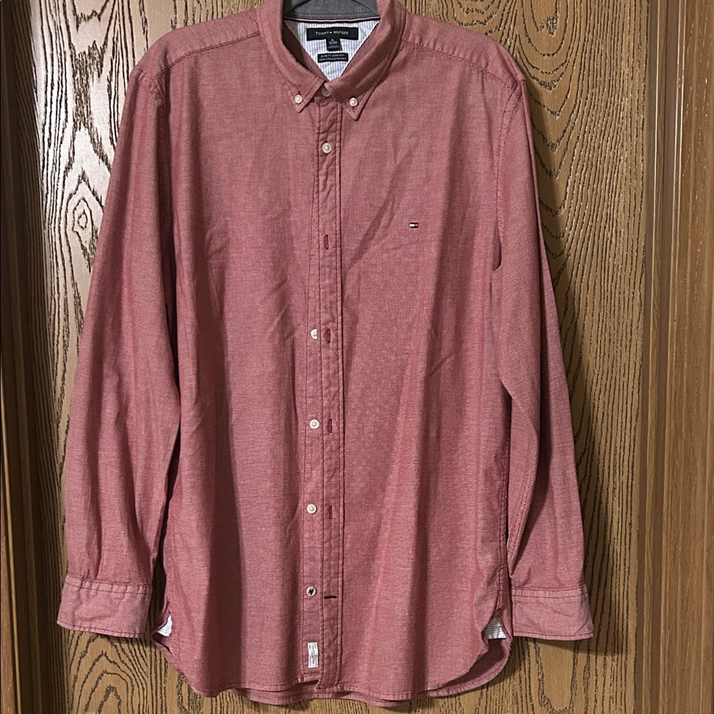 Tommy Hilfiger Men's Casual Red Shirt